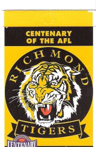 Centenary AFL Stamp Booklet Richmond Tiger Australia CTO