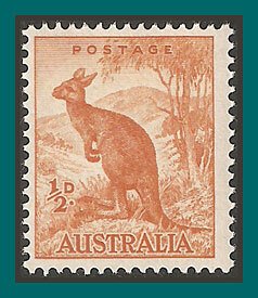 Australia 1949 Kangaroo, MNH #223A,SG228