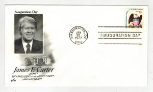 JIMMY CARTER PRESIDENT 1977 INAUGURATION DAY JEC-12 Washington DC Cancel