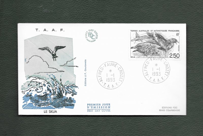 FRENCH ANTARCTIC 1993 SKUA FDC