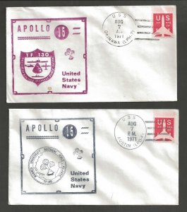 1971 US Navy Recovery Force Apollo 15 USS Austin Okinawa