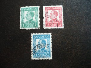 Stamps - Bulgaria - Scott# 227-228,231 - Used Part Set of 3 Stamps