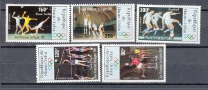 J42504 Stamps 1984 burkina faso set mnh #c286-90 sports