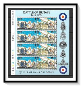 Isle of Man #430-431 (v) Battle Of Britain Souvenir Sheet MNH