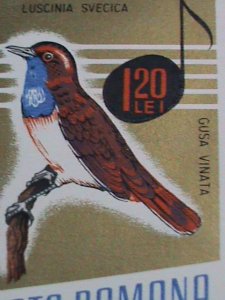 ​ROMANIA STAMP- WORLD LOVELY BEAUTIFUL SONG BIRDS-CTO STAMPS SET VERY FINE