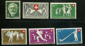 Switzerland SC# B201-5 Charity for needy Mothers set MNH