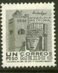 MEXICO 928, $1P 1950 Def 8th Issue Fosforescent, glazed. MINT, NH. F-VF.