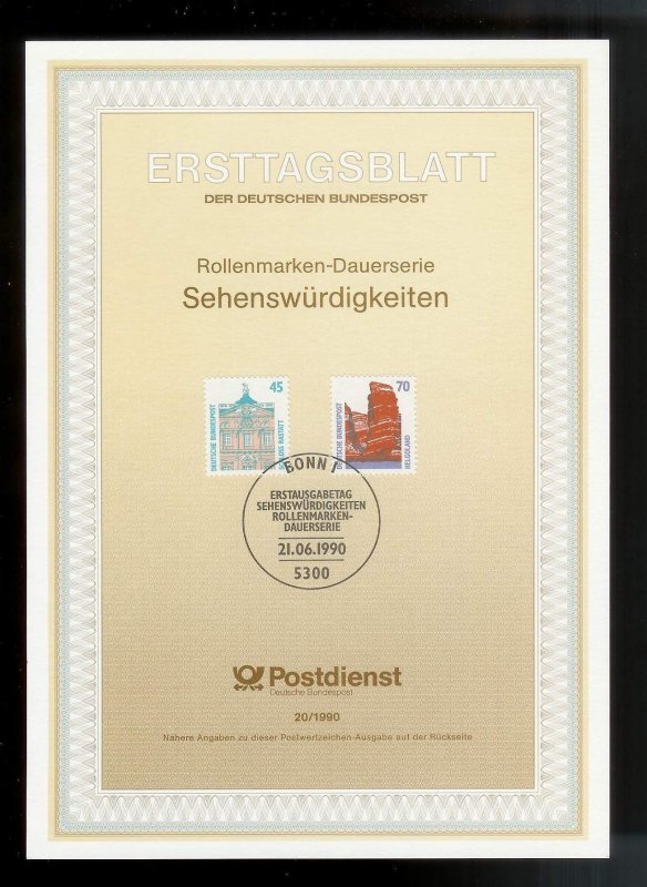 GERMANY (52) Ersttagsblatt FDC Presentation Cards
