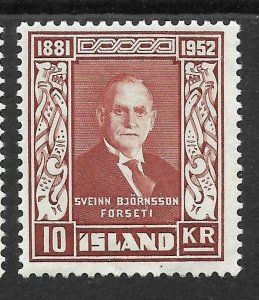 Doyle's_Stamps: Iceland 1952 Scott #274* to #277* LH set cv $58.75