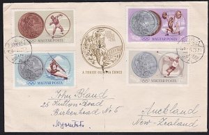 HUNGARY 1966 airmail cover to New Zealand..................................A6152