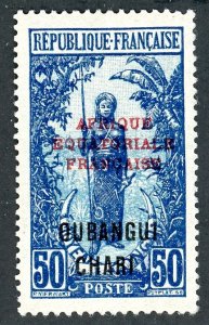 Ubangi, Scott #57, Unused, Hinged