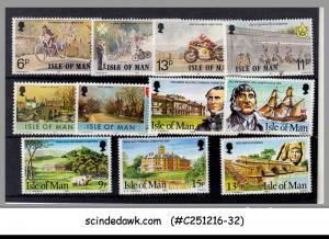 ISLE OF MAN - SELECTED STAMPS - 11V - MINT NH