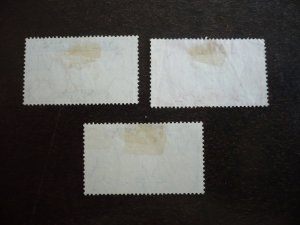 Stamps - South Africa - Scott# 68a,69b,70b - Used Part Set of 3 Stamps