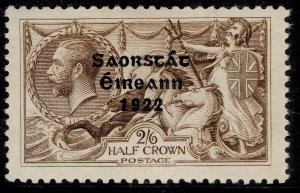 IRELAND GV SG64aa var, 2s 6d WEAK ACCENT IMPROVED, Hibernian T59la, M MINT.
