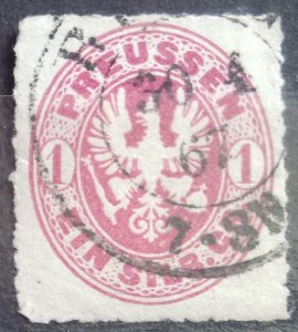 Prussia Scott #17 1861 Used