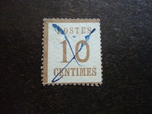 Stamps - France - Scott# N12 - Used Part Set of 1 Stamp