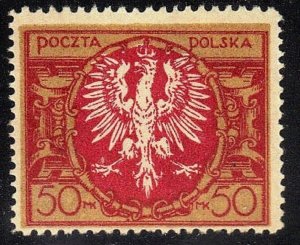 POLAND SC# 164 mh 50m 1921-23