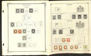 Heligoland Stamp Collection on 2 Scott Specialty & International Pages 1867-79