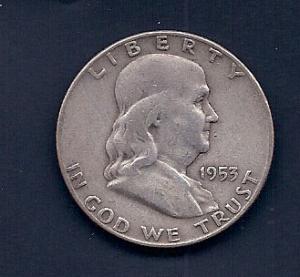 1953D Franklin Half Dollar, Coin Liquidation by PBS Stamps