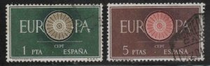 Spain 941-942 Used Europa  set