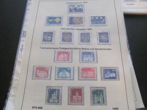 SWITZERLAND USED STAMPS & COVERS COLL. ON PAGES 1930-2005 $2K-$3K CAT. XF (191)