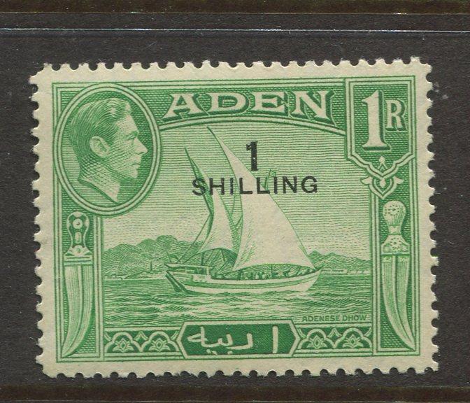 STAMP STATION PERTH Aden #43 KGVI Definitive Overprint Issue 1951 MLH CV$2.75.