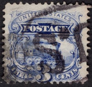 US #114 Fine. Used. Fancy cancel.