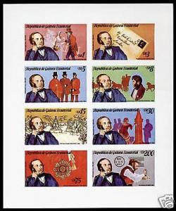 Equatorial Guinea MI1452-9 Imperf Sheet MNH Rowland Hill