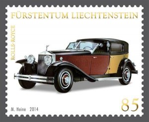 Liechtenstein 2014 Cars Limousines Rolls-Royce Phantom II Stamp MNH