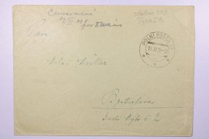 Czechoslovakia 1938 Polni Posta Military Cover - L39366