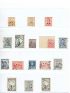 ARGENTINA LOT OF 17 OFFICIAL OD STAMPS OVERPRINTED  USED AND MINT