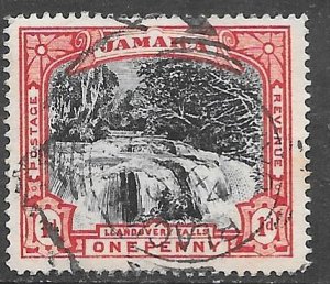 Jamaica 32: 1d Llandovery Falls, used, F-VF