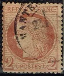 France 1872,Sc.#51 used,  Ceres (1871-1876)