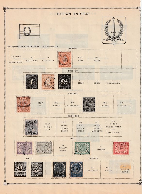 Netherlands Indies Collection - 4 Scans, All the stamps are in the scans.