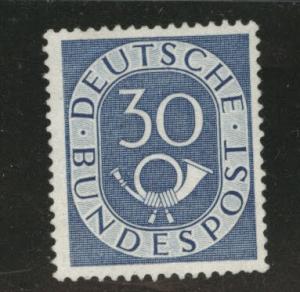 Germany Scott 679 Mint No Gum (MNG) 1951-1952 stamp CV$12