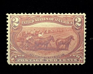 HS&C: Scott #286 Mint 2 Cent Trans Mississippi VF/XF NH US Stamp