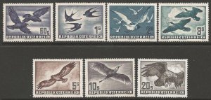 AUSTRIA SG1215/21 1950 BIRDS MNH