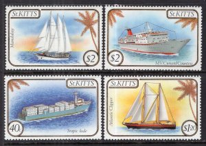 St Kitts 165-168 Ships MNH VF