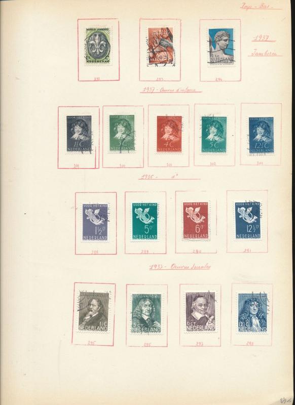 Netherlands 1930s/40s Child Welfare Air Used Appx 80+Items (Au13887