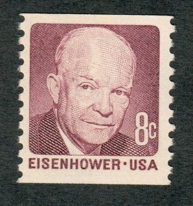 1402 Eisenhower MNH coil single
