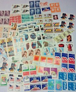 Unused 100 Assorted Mixed Multiples & Singles of 15¢ US Postage Stamps FV $15.00