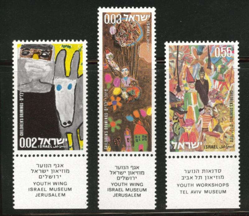 Israel #505-507 MNH with Tabs