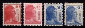 Spain 1938 Republican Symbol definitives, Set [Unused]