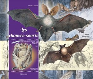 Togo - 2023 Hammer-headed Bat on Stamps - Stamp Souvenir Sheet - TG230106b