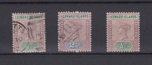 Leeward Islands QV Collection Of 3 VFU BP4713