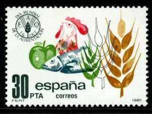 SPAIN SG2656 1981 WORLD FOOD DAY MNH