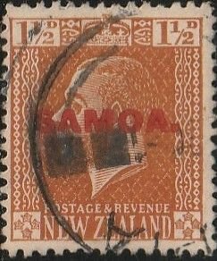 Samoa, #129 Used  From 1916-19