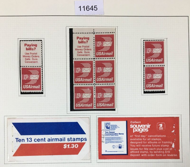 MOMEN: US STAMPS  UNUSED NO GUM COLLECTION  LOT #11645