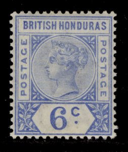 BRITISH HONDURAS QV SG56, 6c ultramarine, LH MINT. Cat £15.