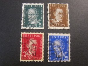 Estonia 1938 Sc 139-42 set FU